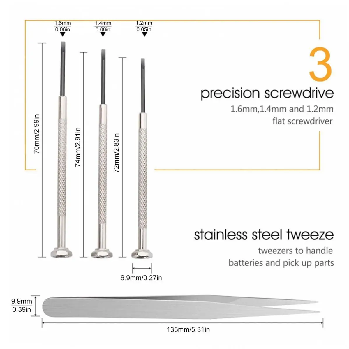Stainless Steel Adjustable Back Case Opener Watch Repair Kit for Cover Remover Screw / Watchmaker Open Battery Change Tools