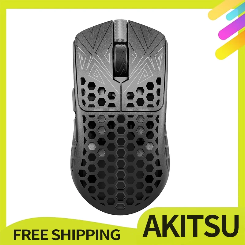 Vancer Akitsu Carbon Fiber 8k Wireless Gaming Mouse Paw 3395 Two Mode Mouse Low Delay Customized For E-Sport Gamer Accessories