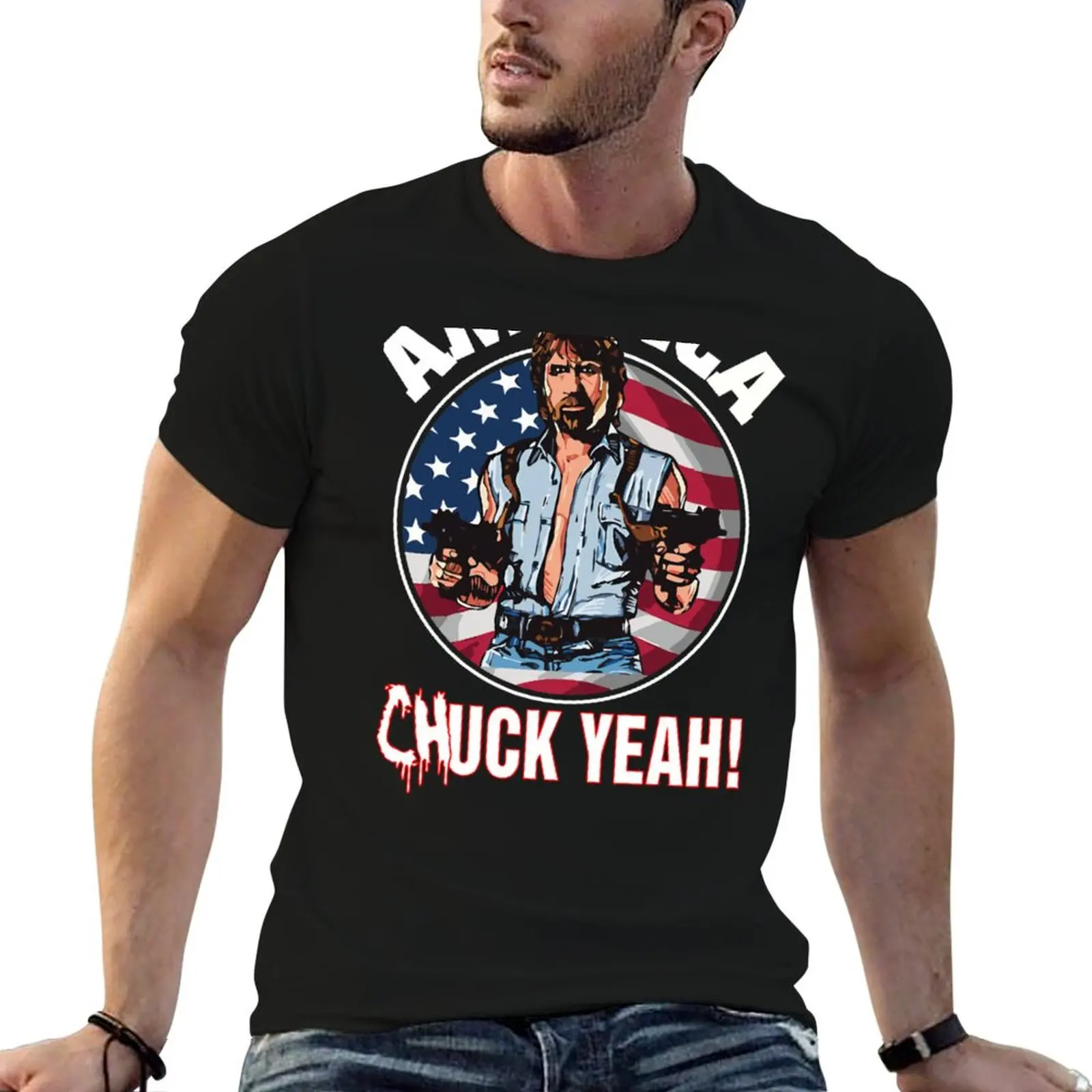 Chuck Norris fact T-Shirt Casual Daily Graphic Tee