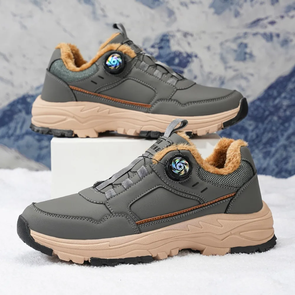 

Mens Sports Shoes 2025 New Fashion Leather Casual Sneakers Wear-resistant Non Slip Outdoor Flat Comfortable Walking Shoes Man