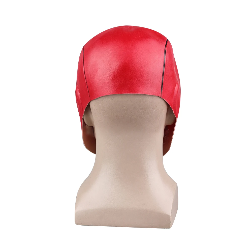 Cosplay Masks Superhero Red Hood Helmet Latex for Adult Man Face Masks Halloween Party Masquerade Carnival Costume Prop
