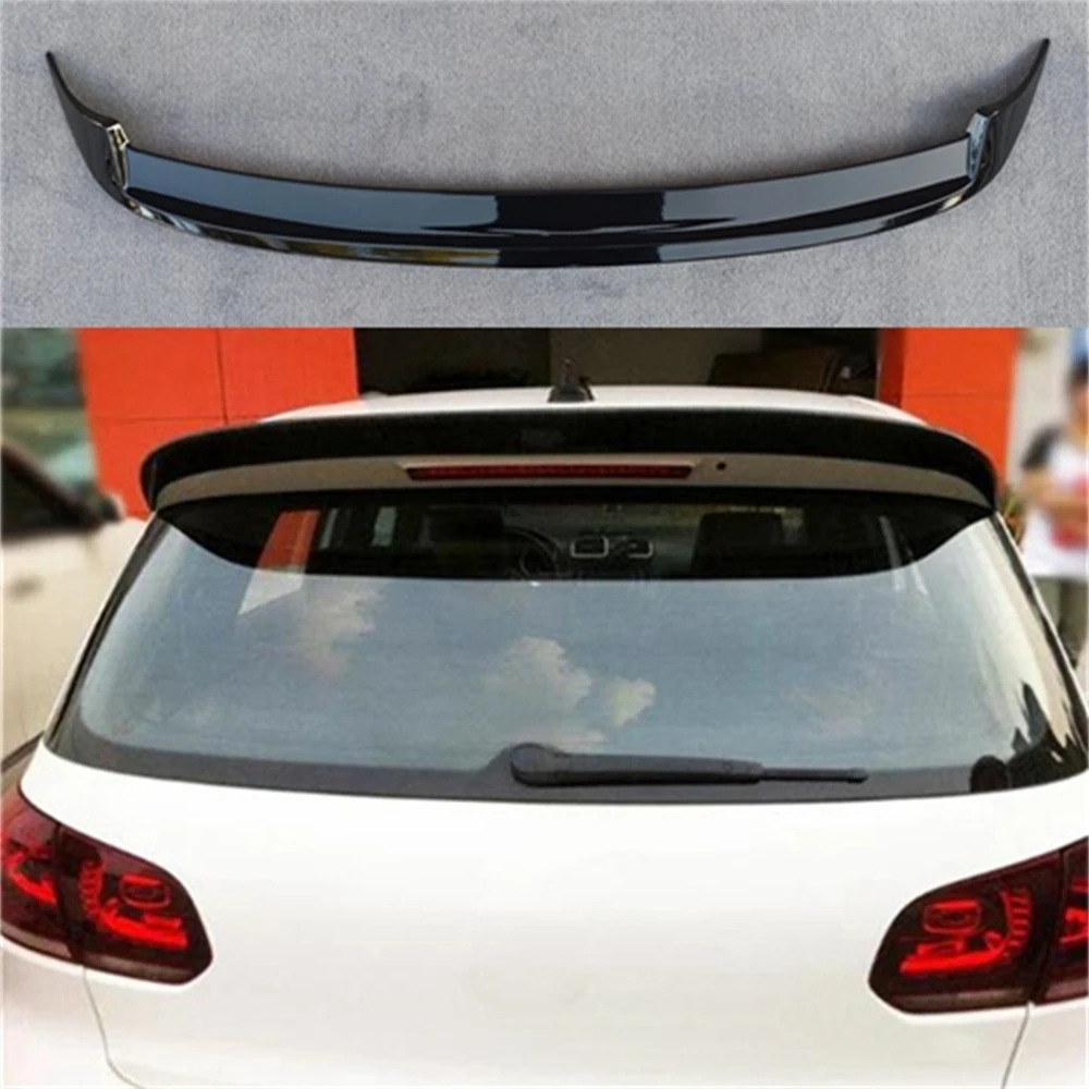 Rear Roof Spoiler Window Wings for Volkswagen VW Golf 6 MK6 VI GTI R20 2010 - 2013 OS Style Spoiler