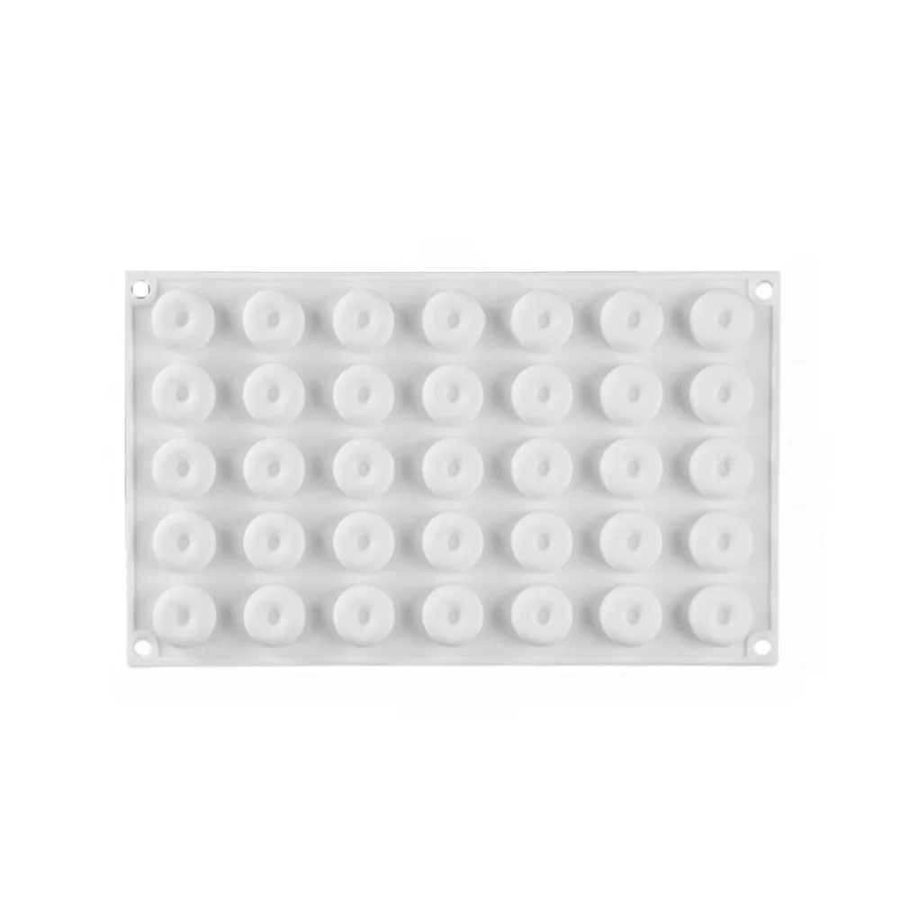 35 Hole Hemisphere Silicone Chocolate Mold Circular Mould for Mini Cake Donuts Mousse Dessert Jelly Ice Cube Cake Decoration ﻿