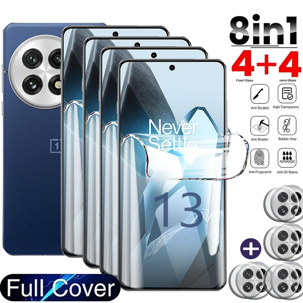 Ibywind Pellicola Protettiva Trasparente in TPU per OnePlus 8,[2 Pezzi]con Protezione Obiettivo Fotocamera,Pellicola Protettiva Retro,Compatibile con il lettore di impronte digitali