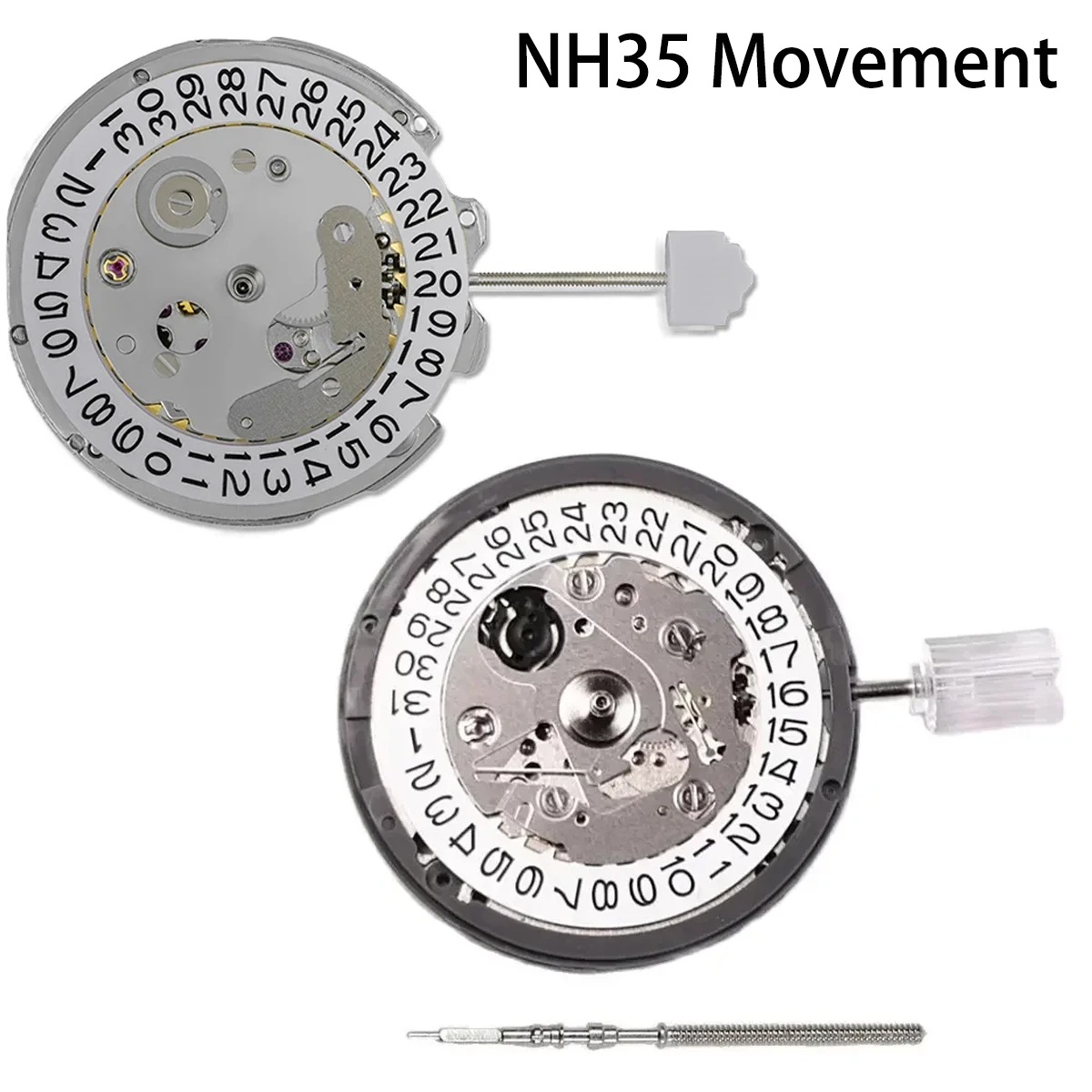 Japanese/China NH35 Movement Can Replace NH35 Movement Date At 3 O'clock Calendar High Accuracy Automatic Mechanical NH35A