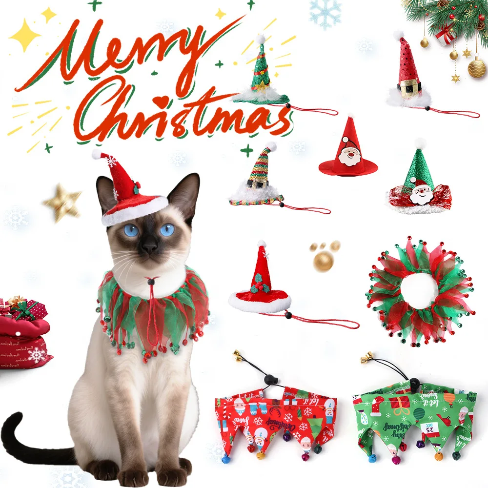 

Новый Хэллоуин, шапка для домашних животных, шарф, комплект, плащ для собак и кошек, накидка, шляпа, осенне-зимний стиль, фестиваль, вечерние украшения для домашних животных, хит продаж