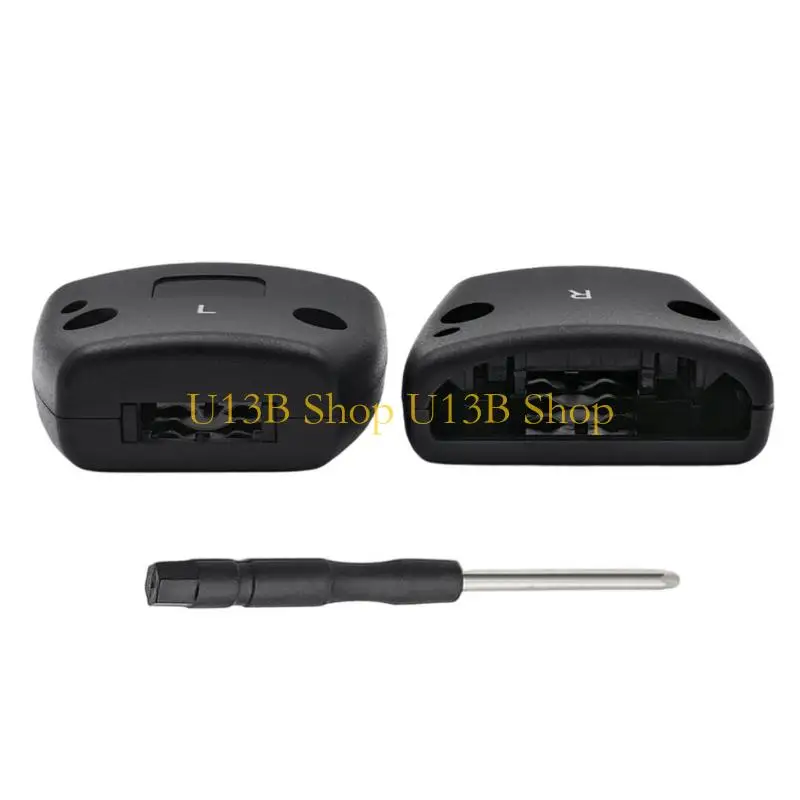U13B Headband Side Cover Slider Repair Parts for Cloud AlphaS Headphones, Clip Replacement with L R Covers, Cable Clips,
