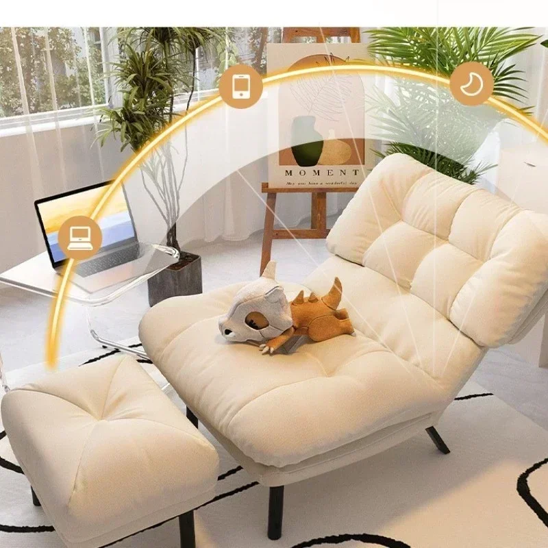 Household Goods Lazy Sofa Single Balcony Recliner Bedroom Folding Sofa Back Chair Reclining And Sleeping Casual Lazy Tatami