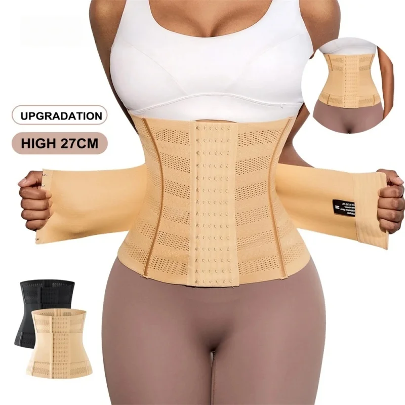 Wasit Trainer 23 27 CM Height Faja Colombianas Slimming Women Thin Bodysuit Shaping Corset Double Belt Tummy Control