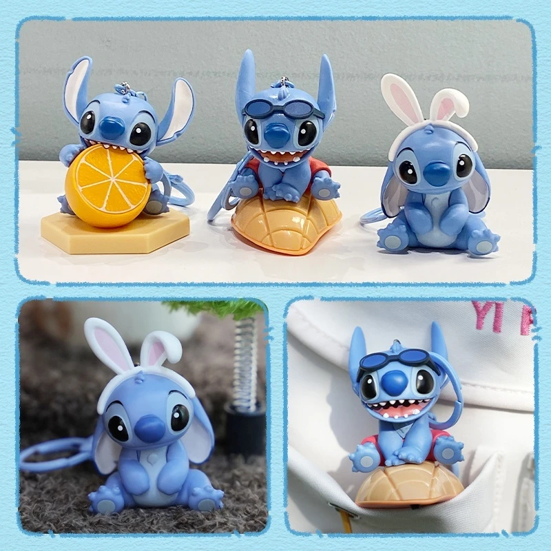 

Stitch Keychain Official Cute Stitch Doll Hanging Ornament For Bags Backpacks Keys Kawaii Anime Figures Birthday Gifts For Kids