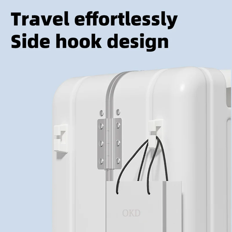 SUSHIMU Bagaglio per bambini con valigia da viaggio con telaio in lega di alluminio Valigia da 20 pollici Blocco password TSA