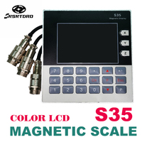 High precision S35/3 Axis Digital Readout DRO 5.7-inch Magnetic Sensor Encoder for Woodworking Stone Milling Lathe Machine