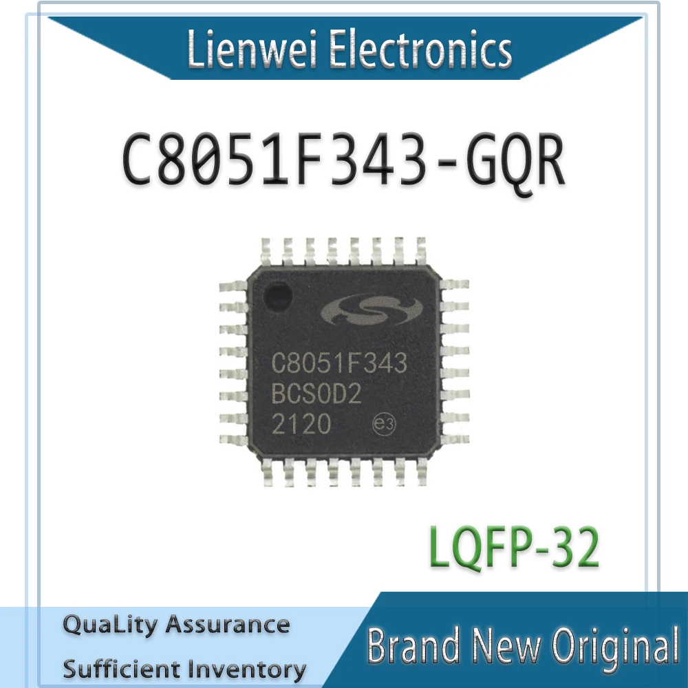 

100% New Original C8051F343 C8051F343-GQR IC MCU Chipset LQFP-32