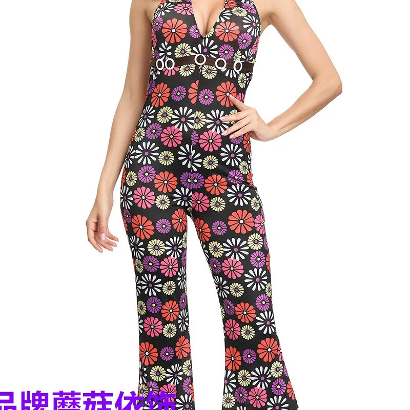 2025 جديد loween الكبار كوس الهيب هوب المغني زوجين الزي هاواي أداء الرقص بطاقة المرحلة زي السيدات Faion