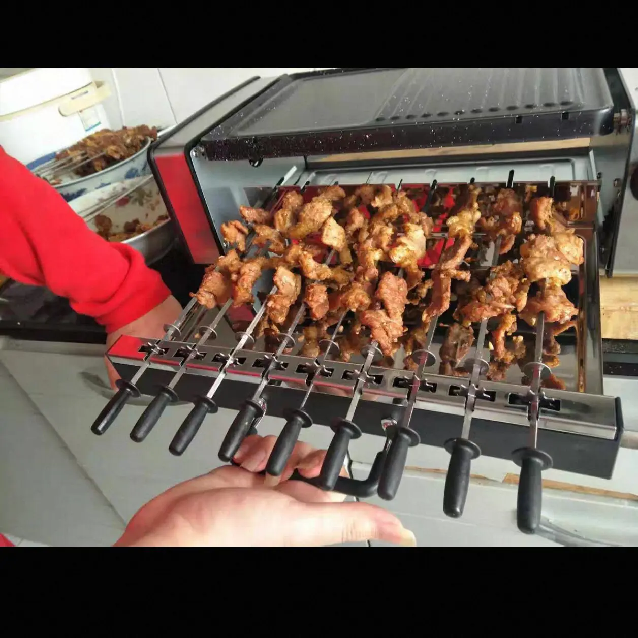 

Жаровня, двухслойный шампур, автоматическое вращение, бытовая электрическая форма для выпечки