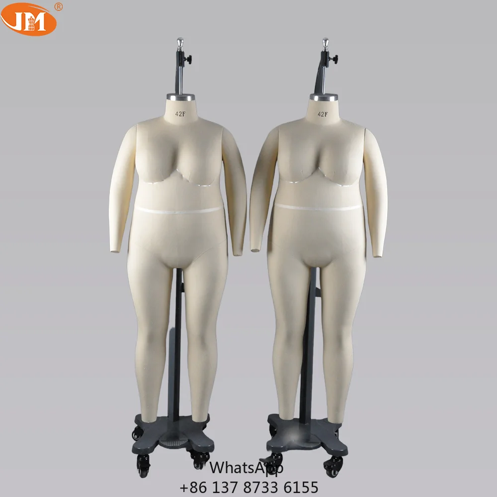 Plus-Size Customizable Full-Body Female Mannequins For Clothing Display Cutting Fiberglass Material Wholesale With Ready Stock