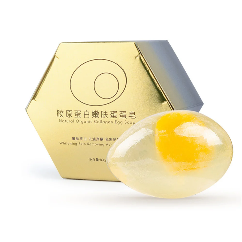 Baby Soap Natural Gold Collagen 80g Household Bathroom Supplies Egg Soap Whitening Infant Skin-friendly Universal Cleansing Soap