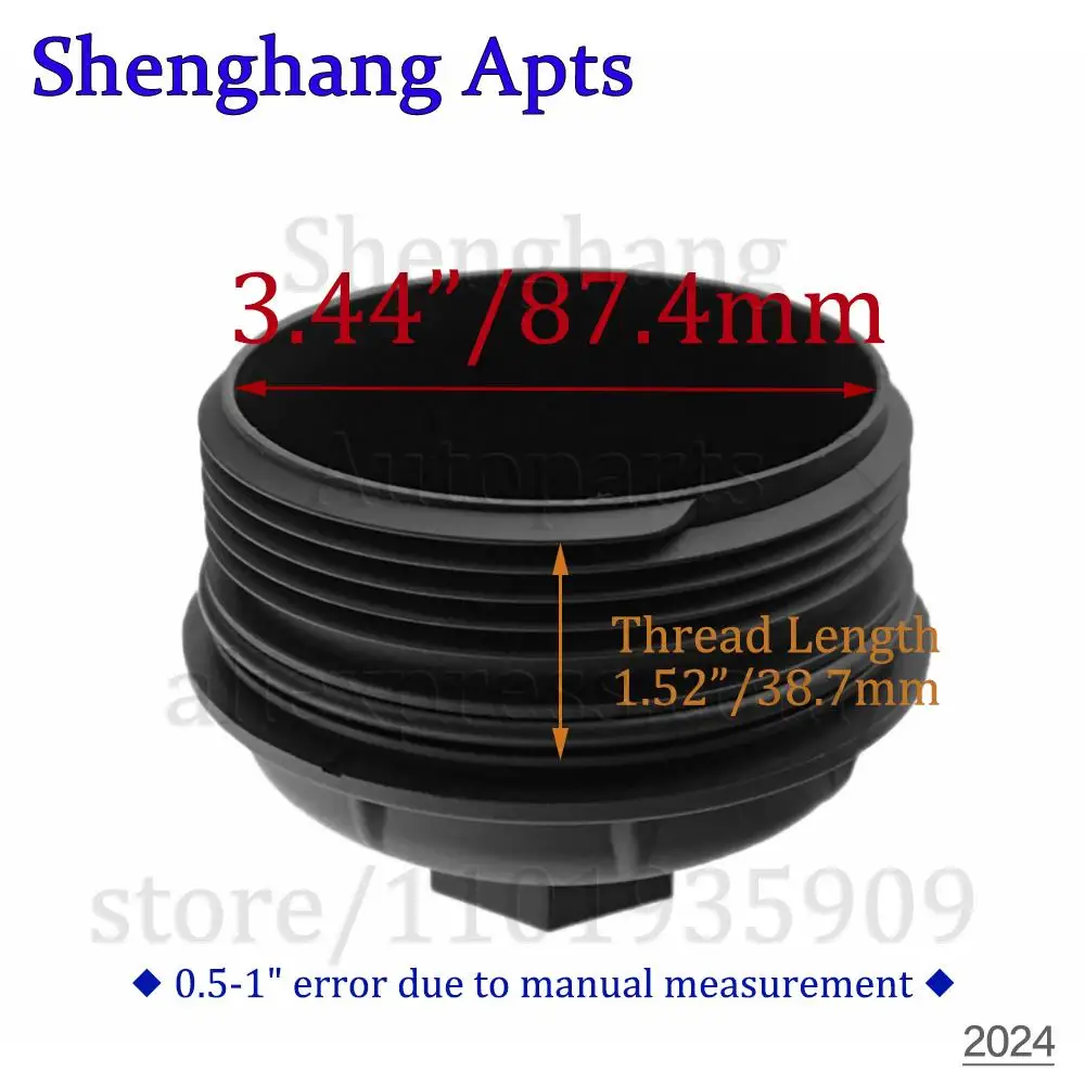 Oil Filter Housing Lid Cap Cover 03H115433,03H-115-433 For VW Atlas CC Passat Touareg 3.0L 3.6L 2012 2013 2014 2015 2016-2022