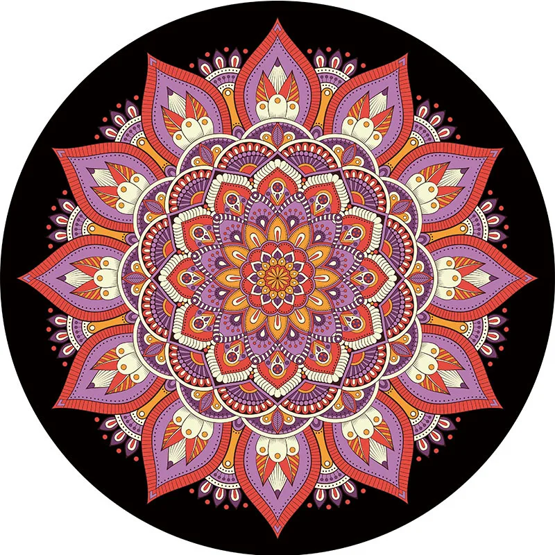 

For Large round yoga mat, seat cushion, meditation mat, household floor mat, carpet, suede rubber, dancing mat.