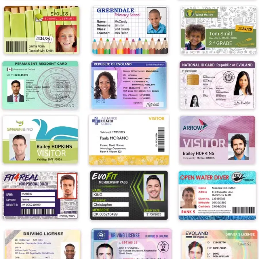 Original Seaory S20 Single Sided PVC ID Card Printer Machine Business Student IC Access Employee Badge RFID Magnetic Chip Card
