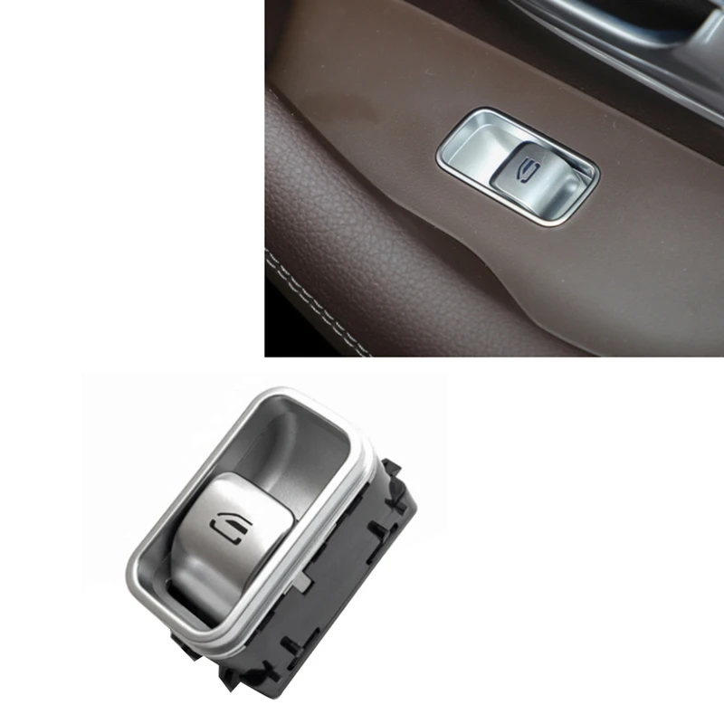 1 Piece 167905460 Passenger Side Power Lifter Window Switch Silver ABS For Mercedes Benz GLS GLE W167 W463 2020-2024