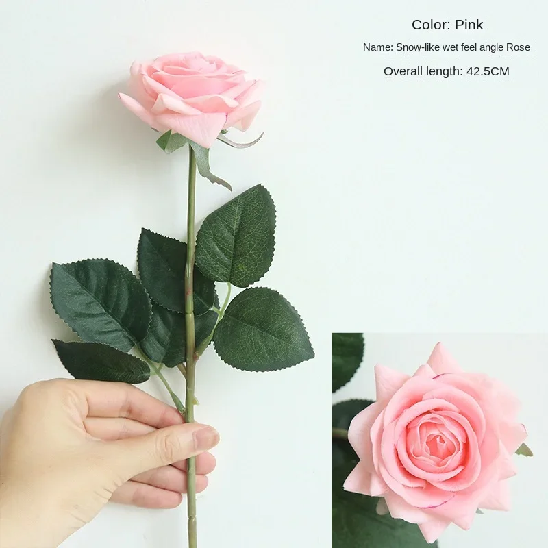 Artificial Flower Moisturizing Diamond Rose Home Decoration Wedding Hand Flower Wall Fake Flower Ins Artificial Plants