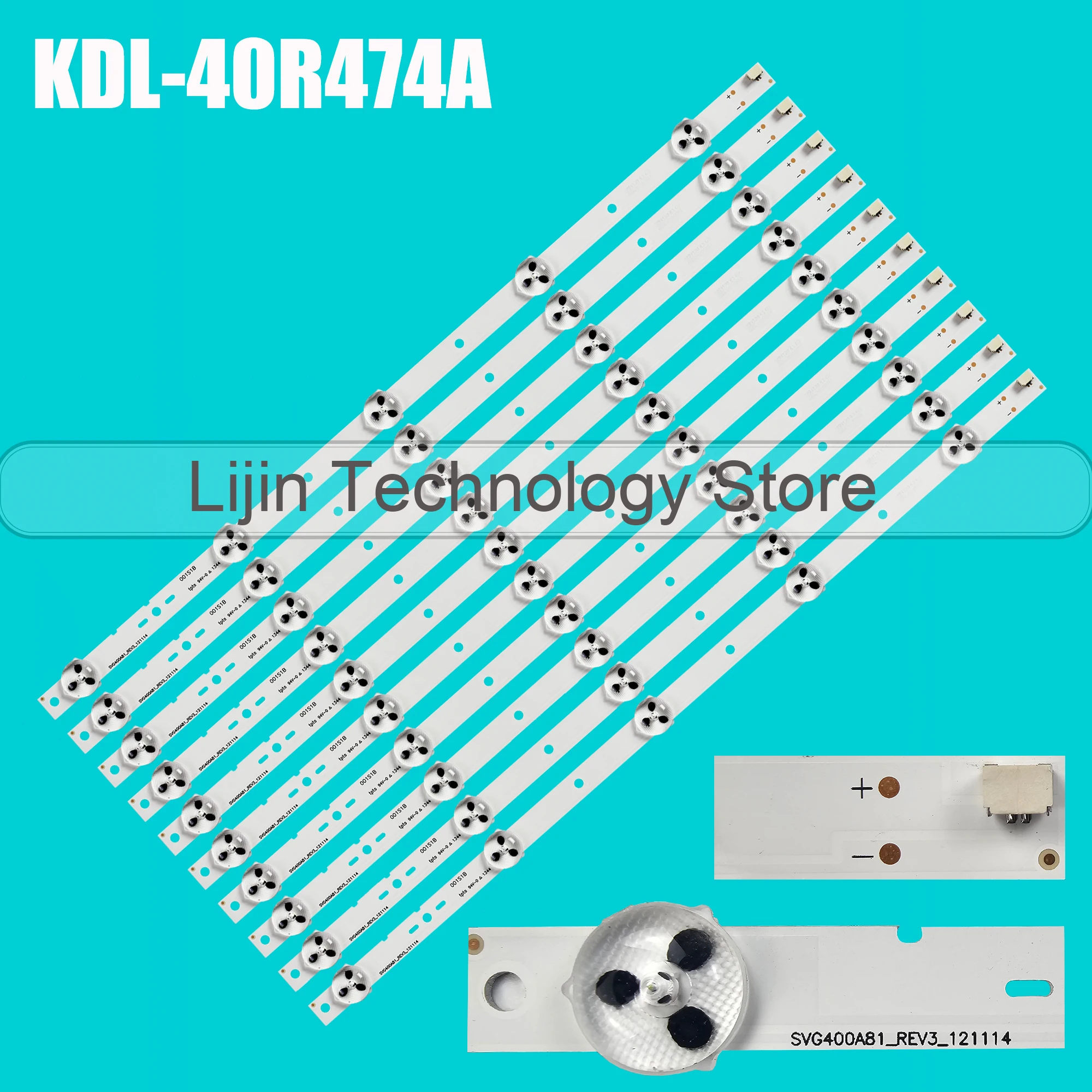 LED Backlight Strip For 40 inch TV SVG400A81 REV3 121114 S400H1LCD-1 KLV-40R470A KDL-40R450A KDL-40R473A LSY400HM02 A02