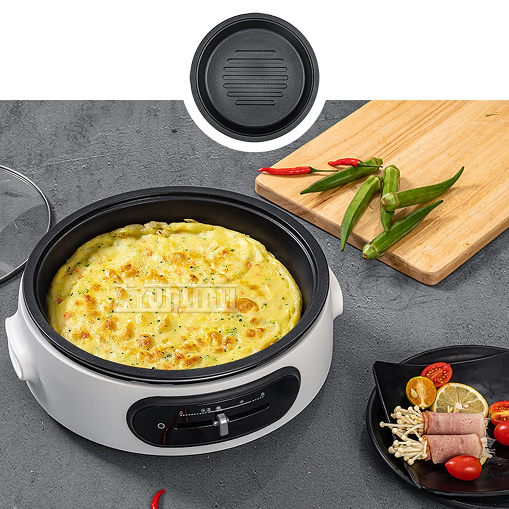 4L Electric Hot Pot Multi Cooker Food Steamer Kitchen Cooking Machine Portable Steamer