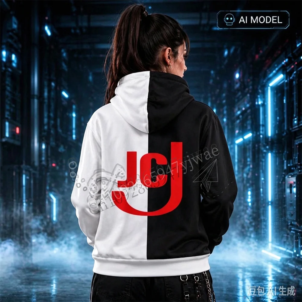 JC Jenson Hoodie Murder Drones Inspired Cosplay Hoodie Black&White Robot Aesthetic Sweatshirt Autumn/Winterr Adults Kid Hoodies