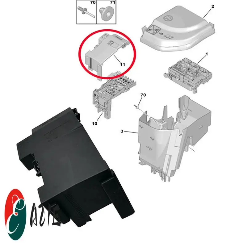 

6500GS Fuse BPGA Box Battery Protection Module Upper Cover For 308 308CC 3008 RCZ Citroen C4 Grand Picasso Kits