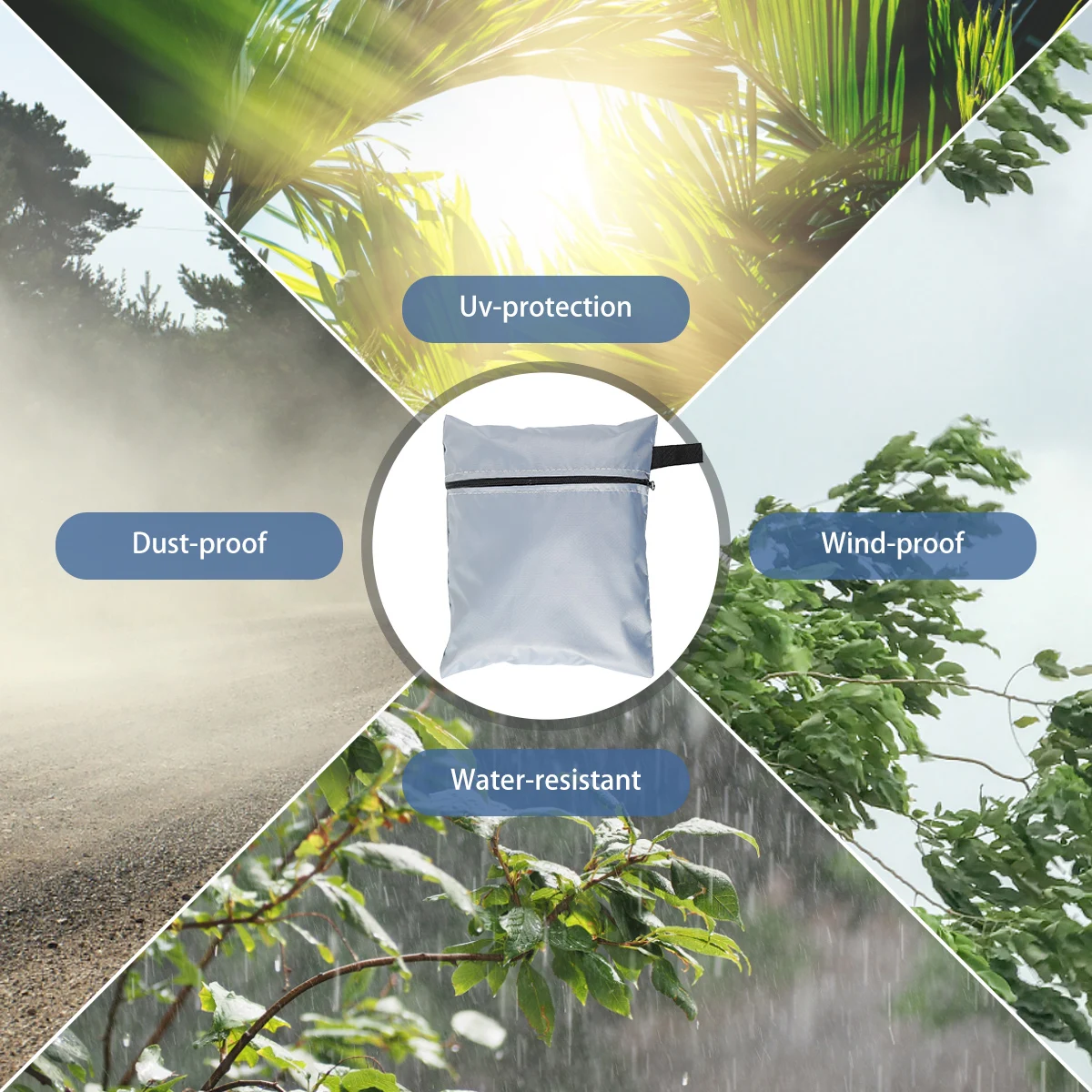 RV Caravan Towing Hitch Cover Universal Waterproof Trailer Jack Dust-Proof Coupling Protection Cover Heavy-Duty Prevent Rust