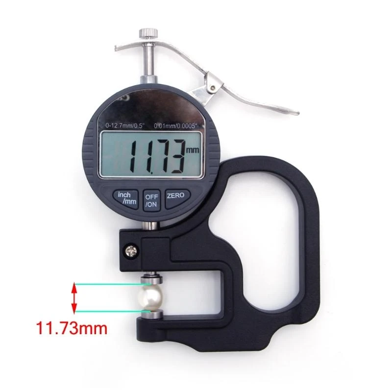 F92C 0-12.7mm Electronic Micrometer Digital Thickness Meter Gauge 0.01mm Depth Tester