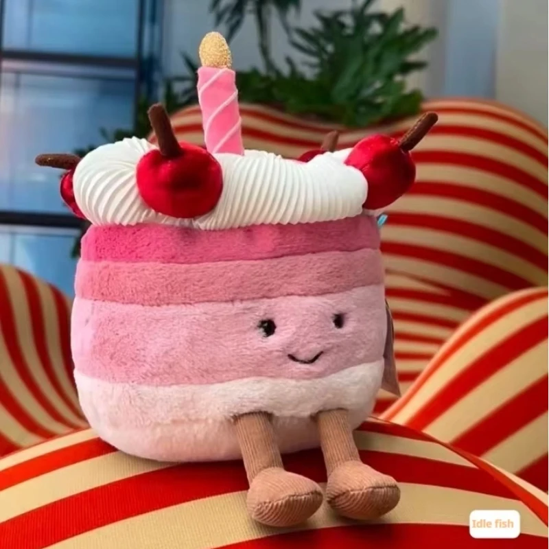 

Лидер продаж, плюшевая игрушка Fun Jelly Cat Orange Rainbow Cake, детская успокаивающая игрушка, украшение для дома. Подарок другу на день рождения