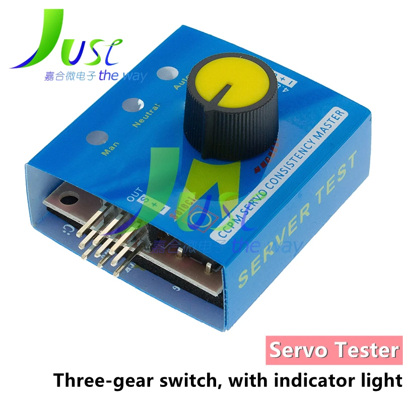 Servo Tester Gear Test CCPM Consistency Master Checker 3CH 4.8-6V with Indicator Light