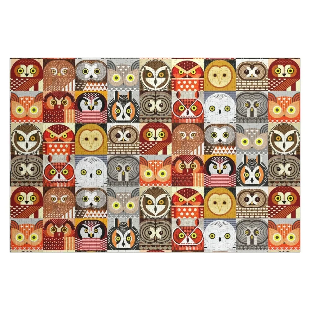 

North American Owls Jigsaw Puzzle Personalized Kids Gifts Customizable Gift Anime Wooden Decor Paintings Puzzle