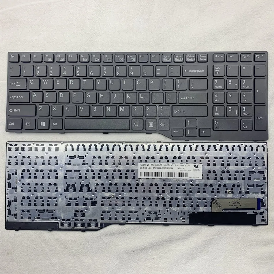 

US Laptop Keyboard For Fujistu E754 Lifebook E557 E753 E756 E554 E556 CP670825-03 US Layout