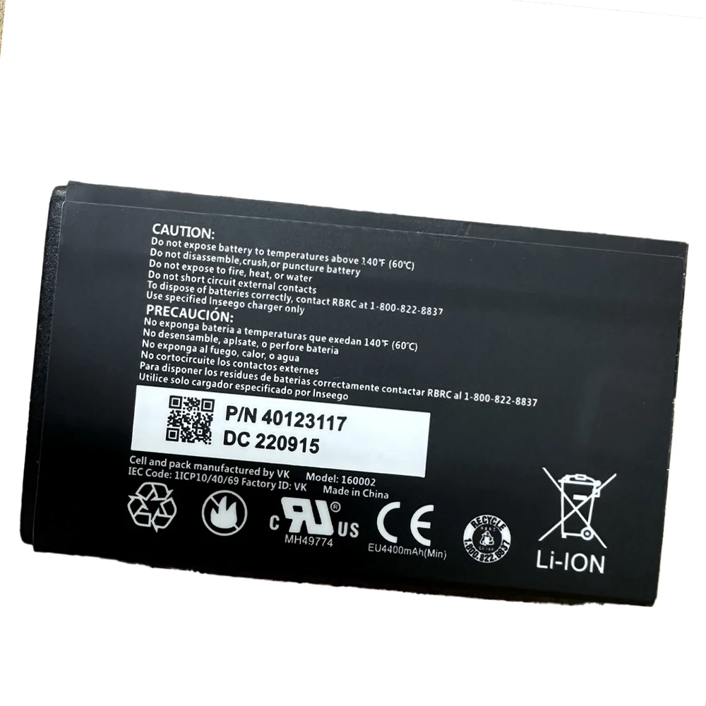 160002 Akku für Inseego Verizon Jetpack MiFi 8800L 7730L M1000 Hotspot 3,8V 4400mAh 40123117 Ersatz-Lithium-Polymer-Akku