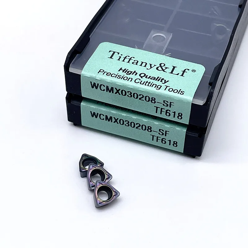 WCMX030208 WCMT040208 WCMT050308 WCMT06T308 WCMT080412 SF TF618 Thép Cứng Tiện Bằng Máy CNC Dụng Cụ Xoay Carbide Xay Miếng Lót