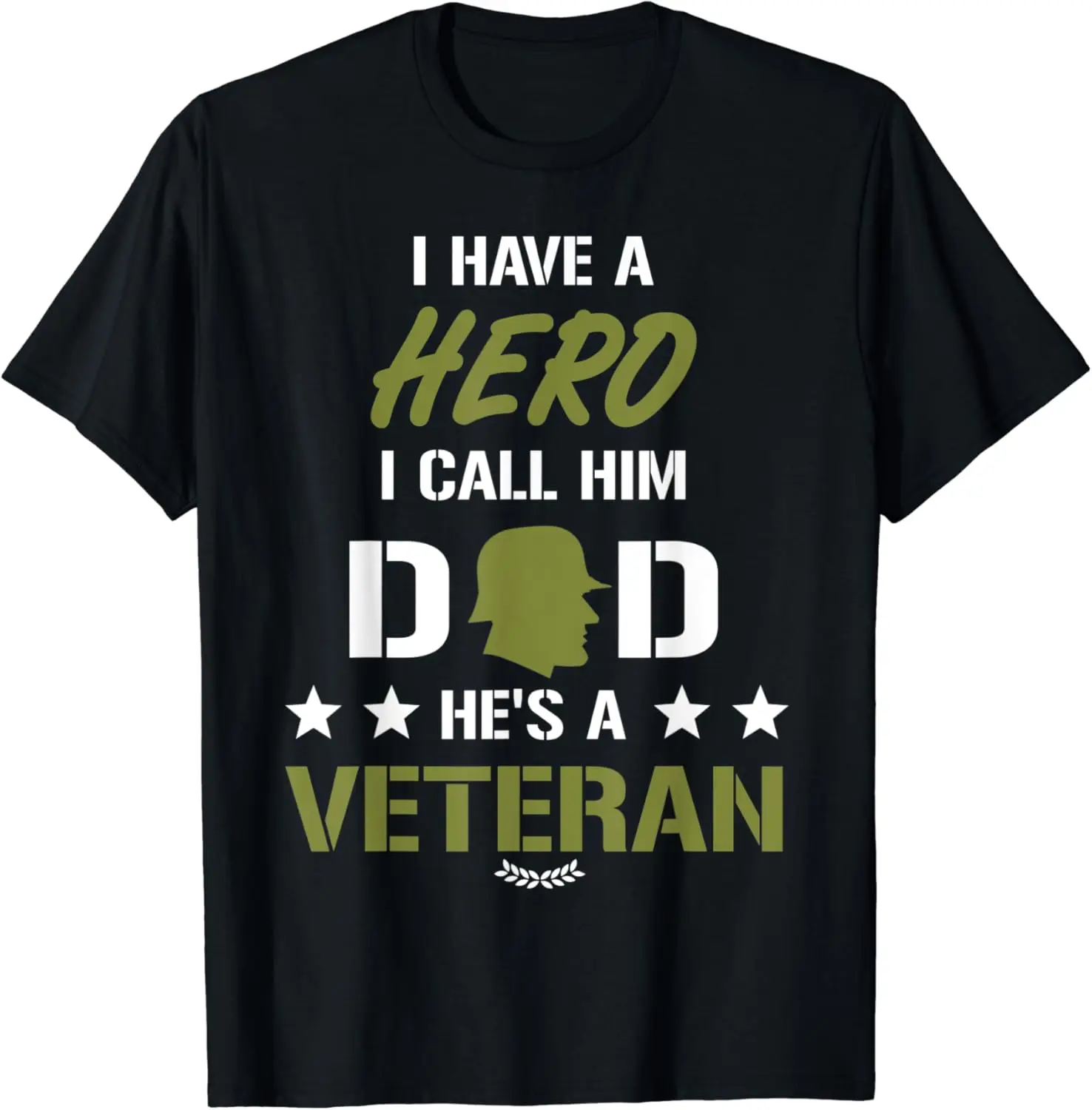 

Veteran Dad 2022 Hero Father Veteran Military Dad US Soldier T-Shirt