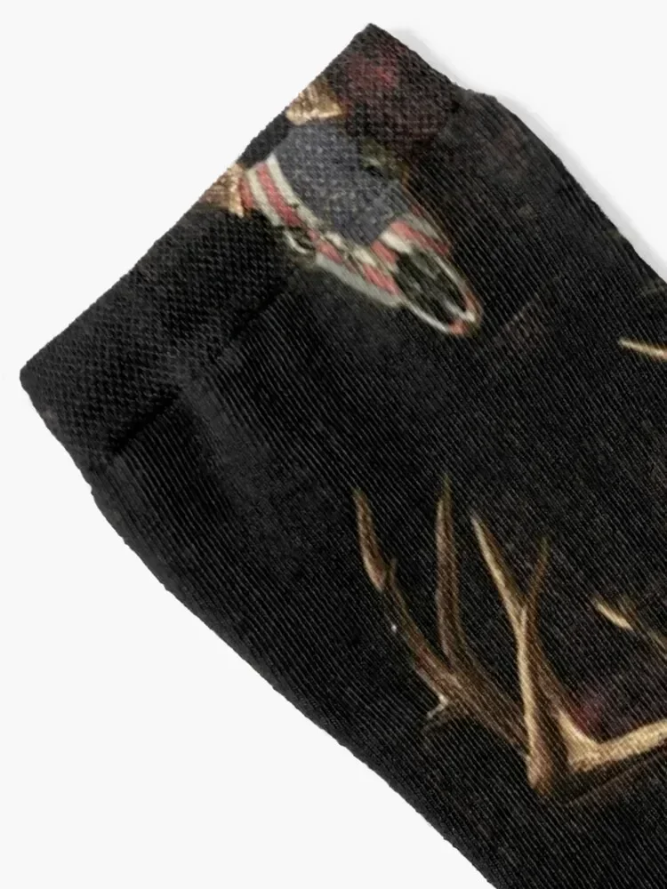 Whitetail Americana Socks New year's basketball floor Non-slip Socks Women Men's