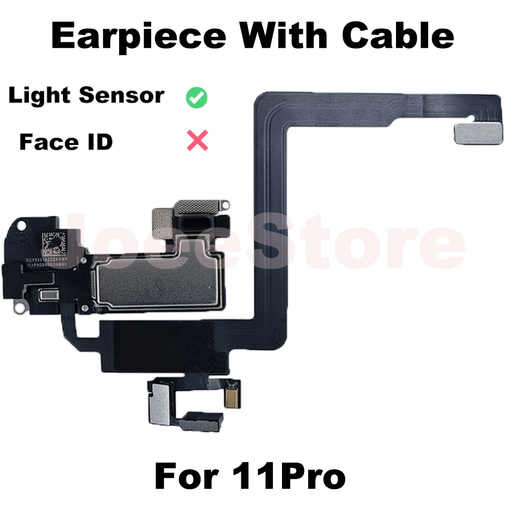 Earpiece With Proximity Light Sensor Flex Cable For iPhone X XS XR 12 11 Pro Max Mini Ear Speaker Sound Flex Replacement Parts