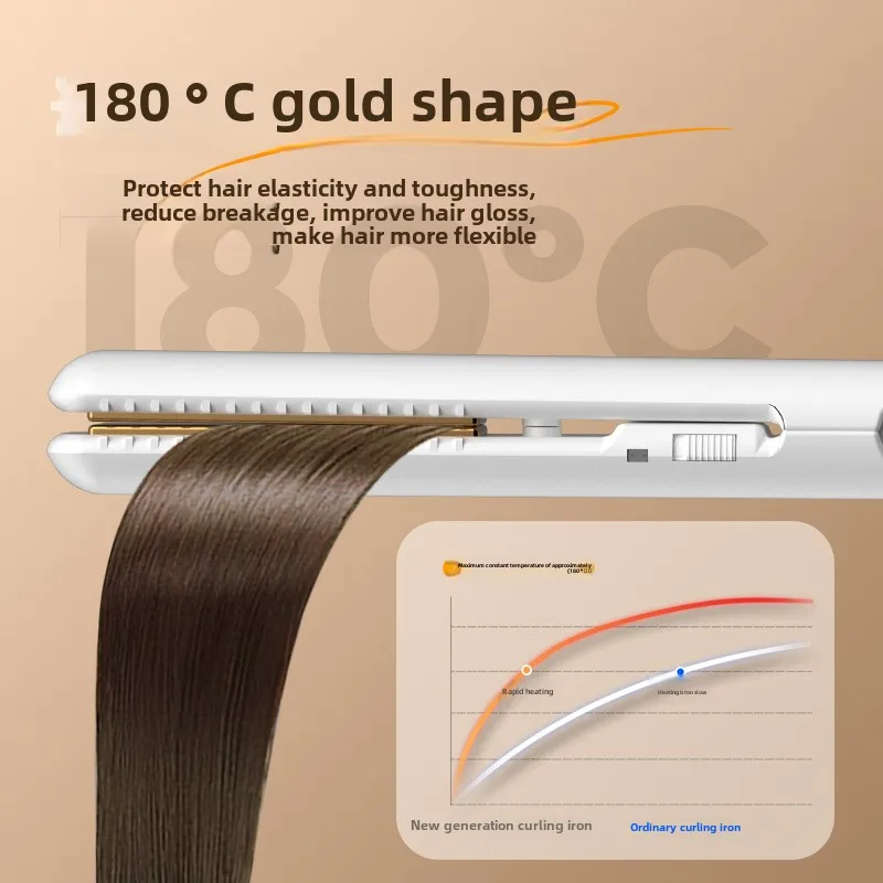 Mini férula pequeña portátil de alta calidad no recargable, alisador de pelo profesional y rizador, herramienta de peinado, rodillos para el cabello