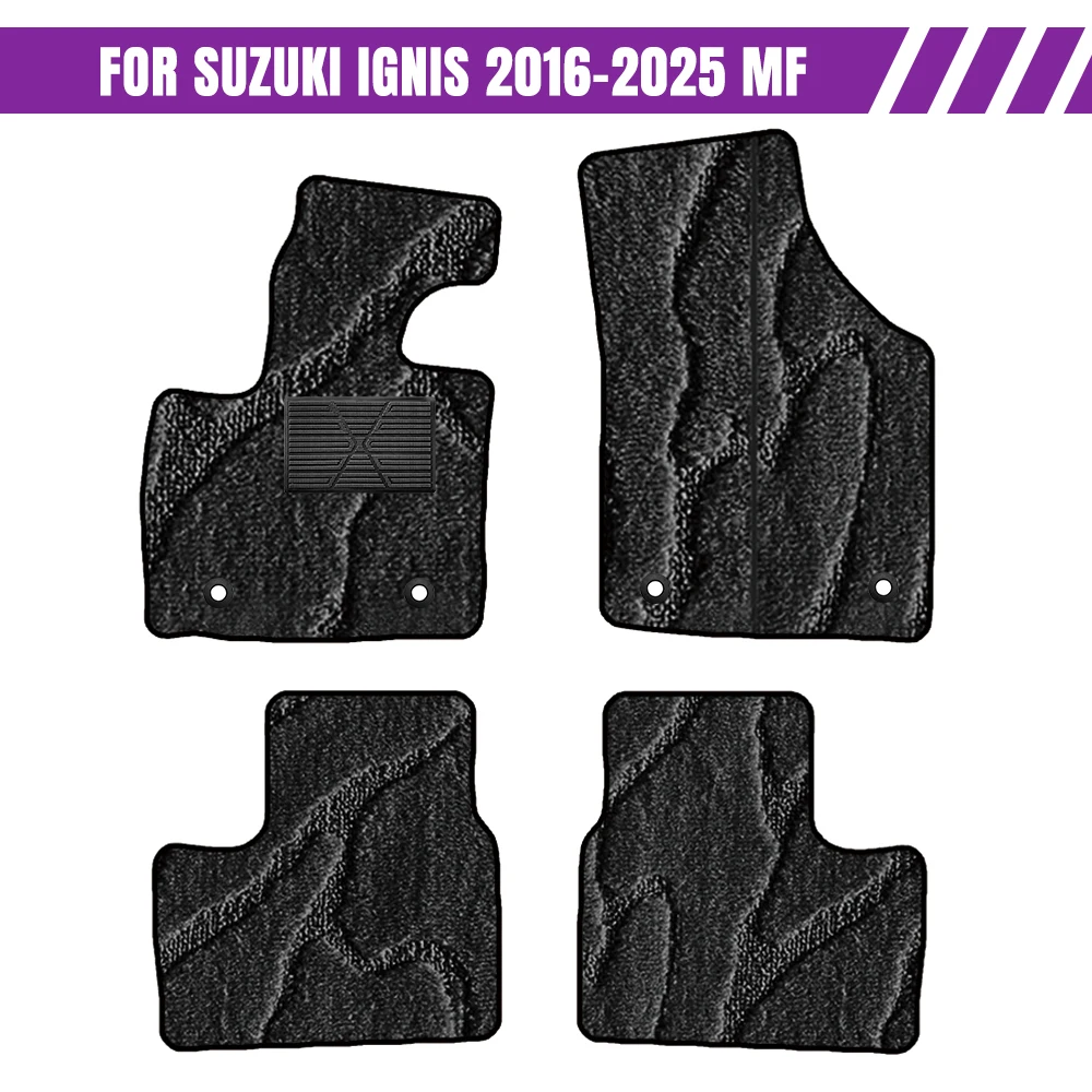 

For Suzuki Ignis 2016-2025 MF Car-Specific Fit Car Mat Interior Accessories Waterproof Non-Slip Car Floor Mats Full Set