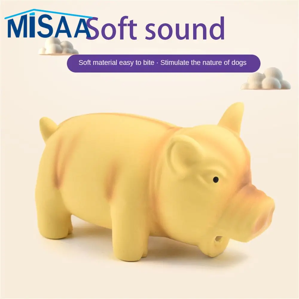 Bite Resistant And Abrasive Resistant Dog Toy Cleaning The Oral Cavity Make A Sound As Soon As You Bite Animal Toys Pet Toy Pig