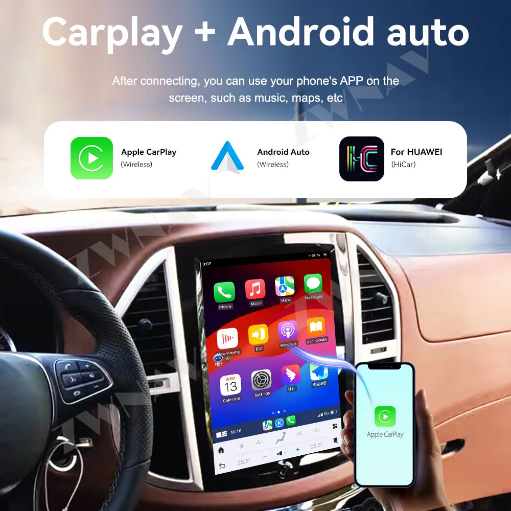 Android 13 Car Radio Stereo Carplay 12.1 inch Screen For Mercedes-Benz Vito 2016-2021 GPS Navigation Multimedia Player Head Unit