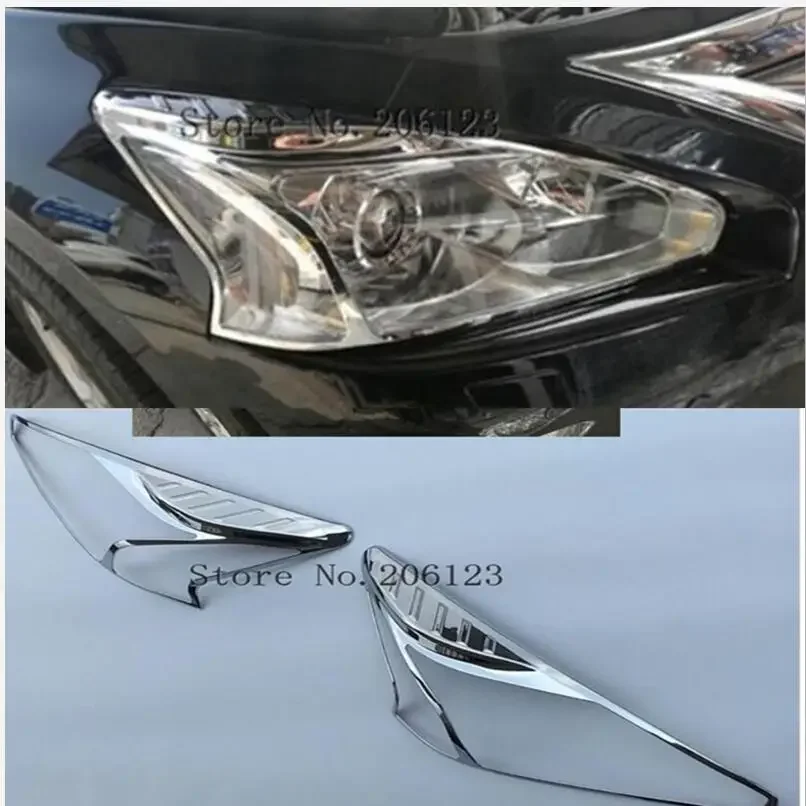 New Chrome Front Headlight Cover Trim Eyelid For Nissan Altima 2013 2014 2015 2