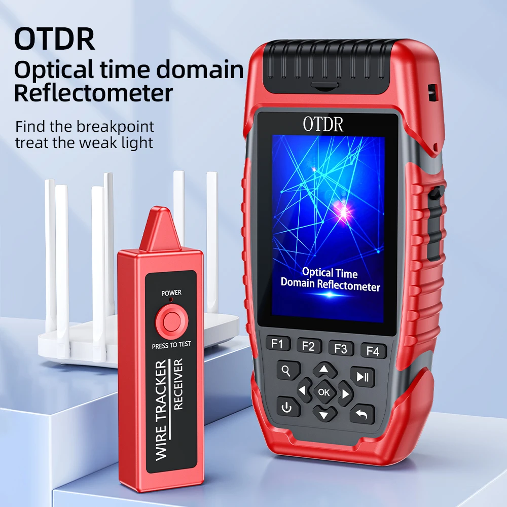 Mini OTDR Fiber Optic Reflectometer S-900D with 6 Functions VFL OLS OPM Event Map Ethernet CableTester Touch screen
