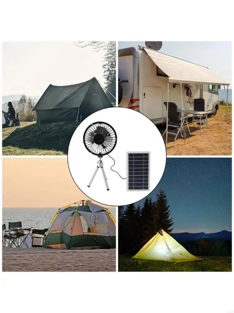 متعددة الوظائف لوحة شمسية العادم مروحة أحادية البلورة السيليكون شمسية مروحة التي تعمل بالطاقة في المكتب المنزلي N58D