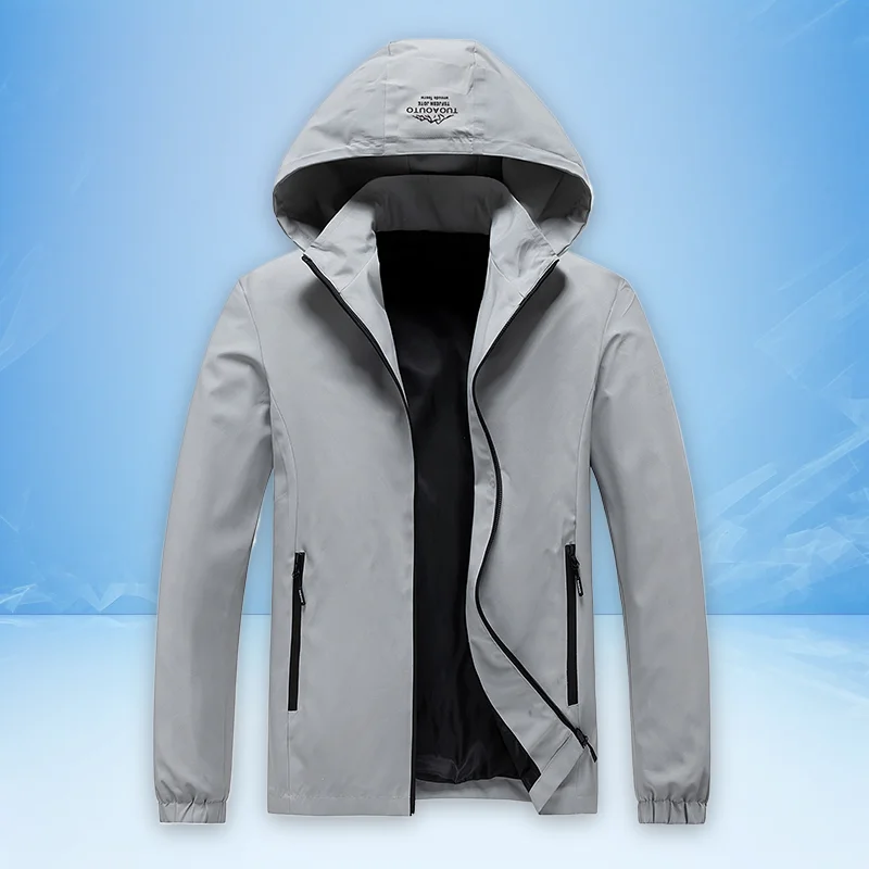 

Autumn New Aviator Jacket Men's 5XL Jacket Slim Outdoor Waterproof Jackets Men Casual Comfort Simple Men's Hooded Coat Clothes