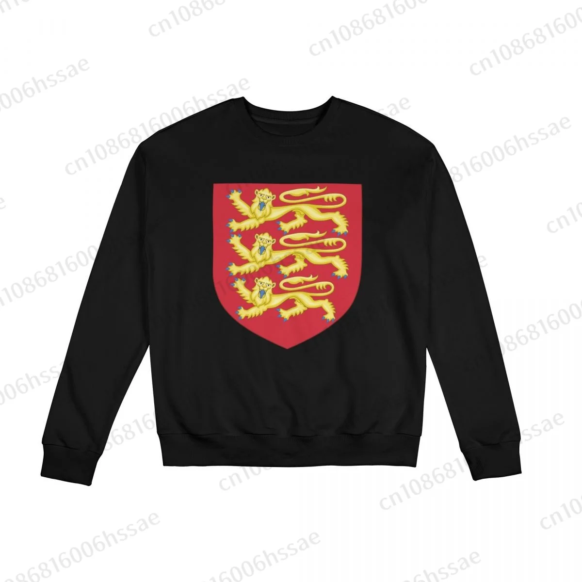 

Royal Arms Of England Men Woman Fall Winter Sweatshirt Round Neck Long Sleeve Length Casual Top